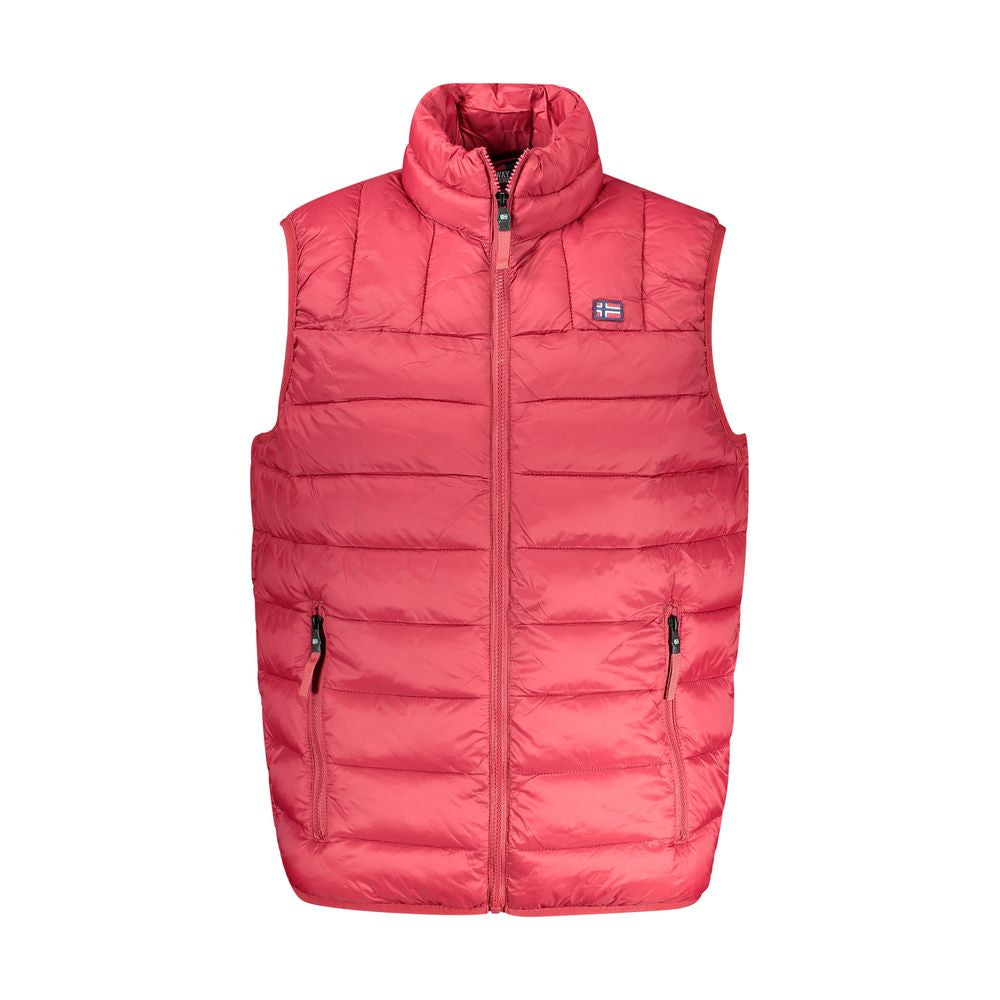 Red Polyamide Men's Jacket