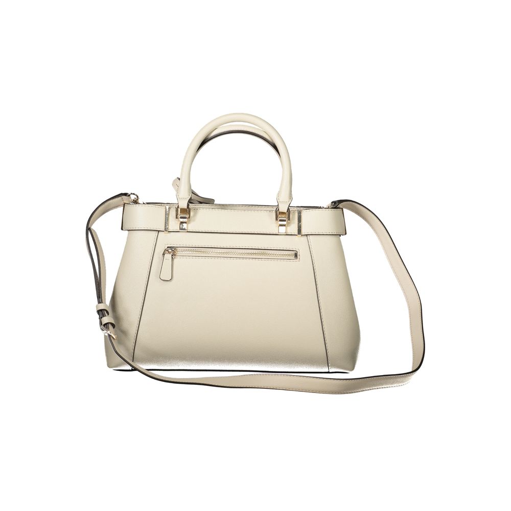 Beige Polyethylene Handbag