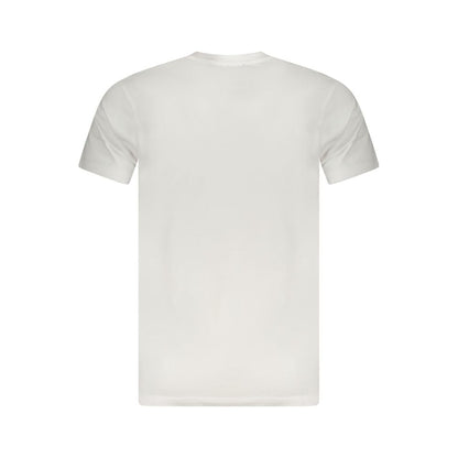 White Cotton Men T-Shirt