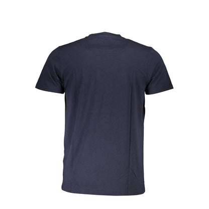 Blue Cotton Men T-Shirt