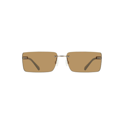Beige Metal Women Sunglass