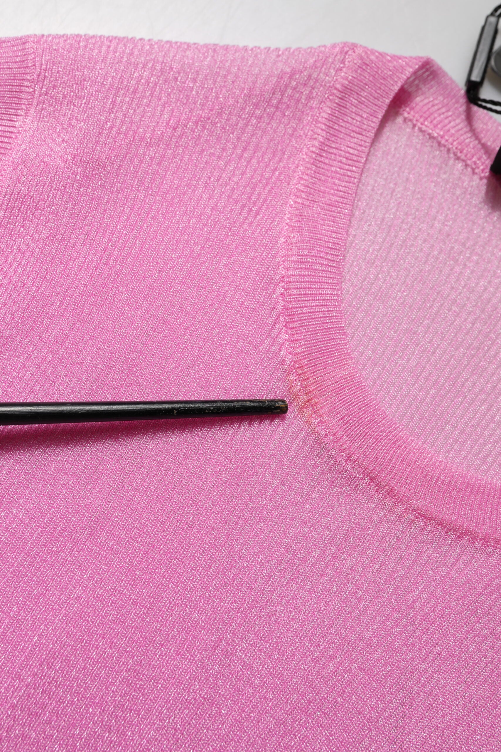 Pink Polyester Sleeveless Round Neck Tank Top