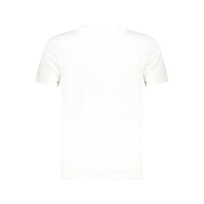 White Cotton Men T-Shirt