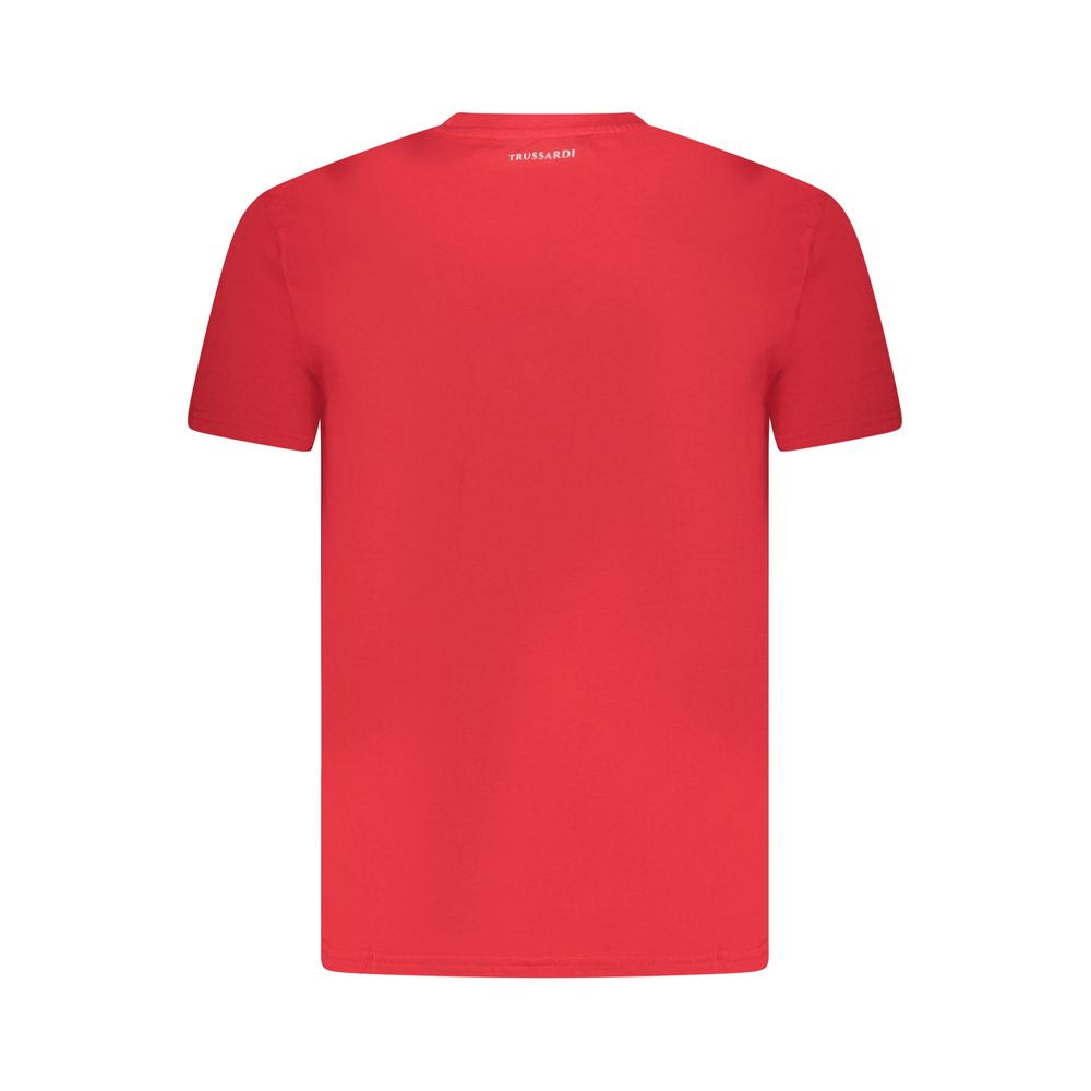 Red Cotton Men T-Shirt