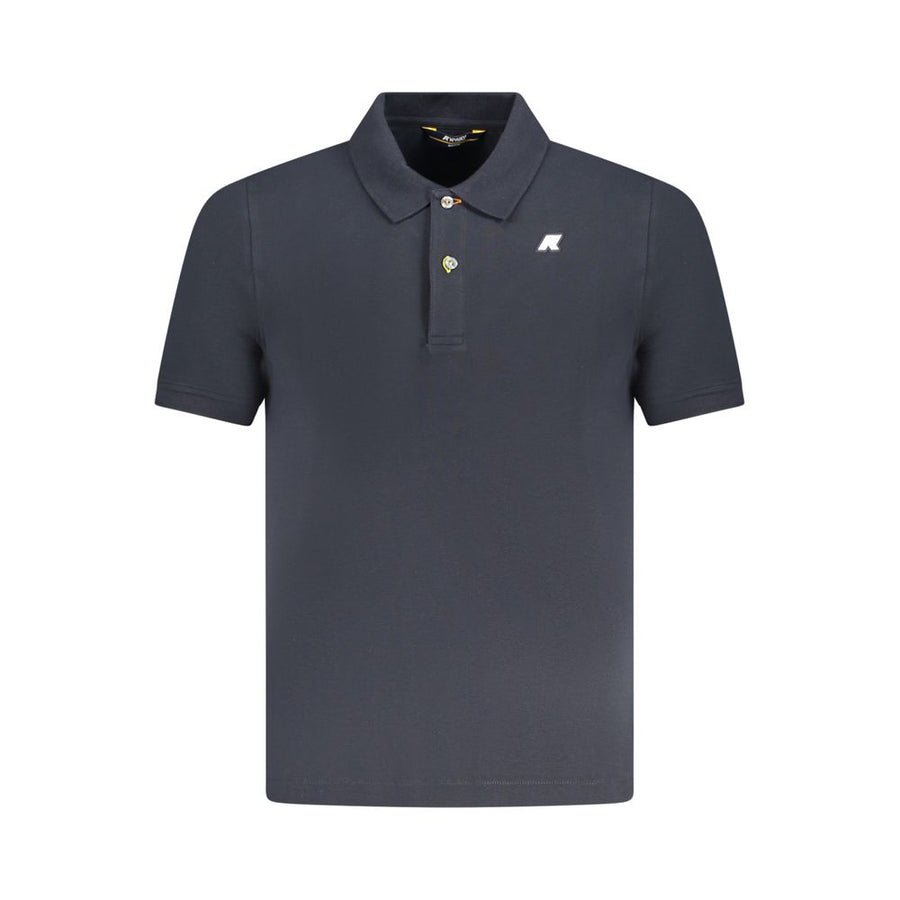 Blue Cotton Polo Shirt