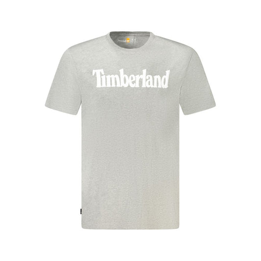 Gray Cotton Men T-Shirt
