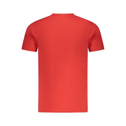Red Cotton Men T-Shirt