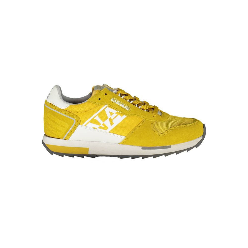 Yellow Leather Men Sneaker