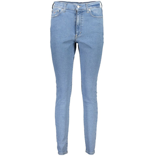 Blue Cotton Women Skinny Jean