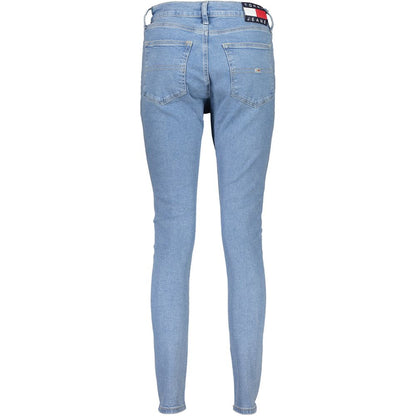 Blue Cotton Women Skinny Jean