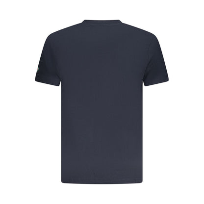 Blue Cotton Men T-Shirt