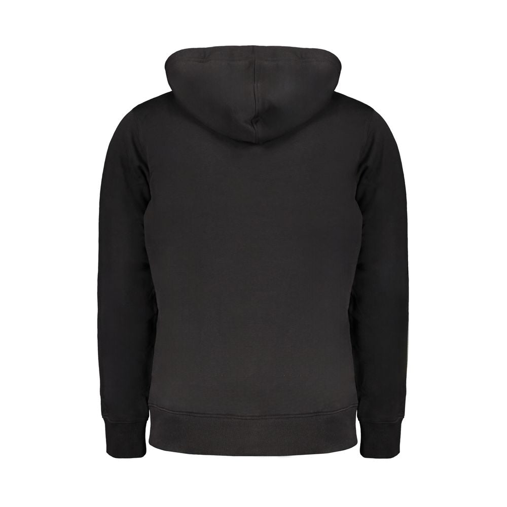 Black Cotton Men Sweater