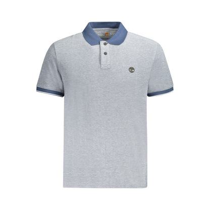 Blue Cotton Polo Shirt