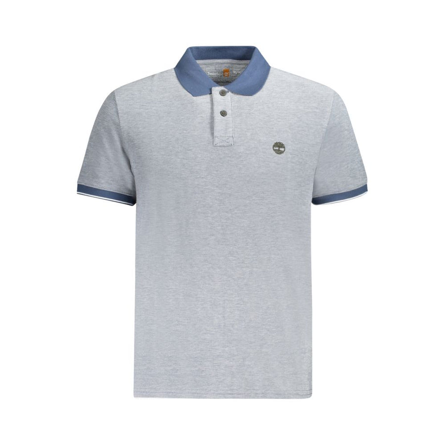 Blue Cotton Polo Shirt