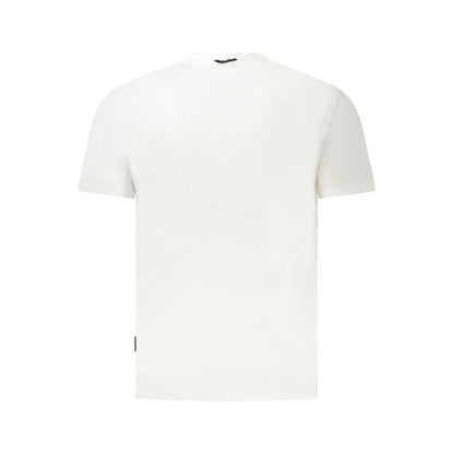 White Cotton Men T-Shirt