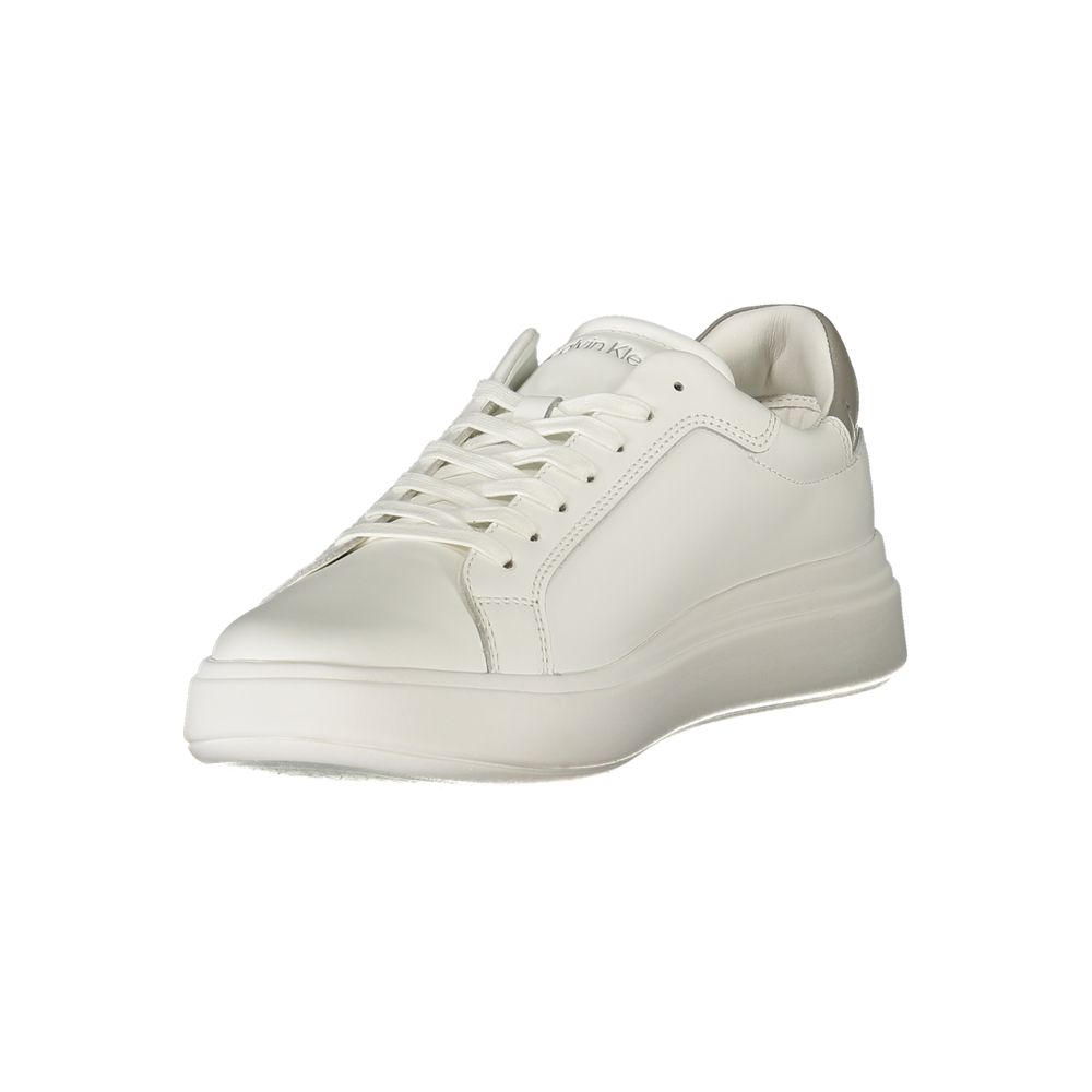 White Polyester Sneaker