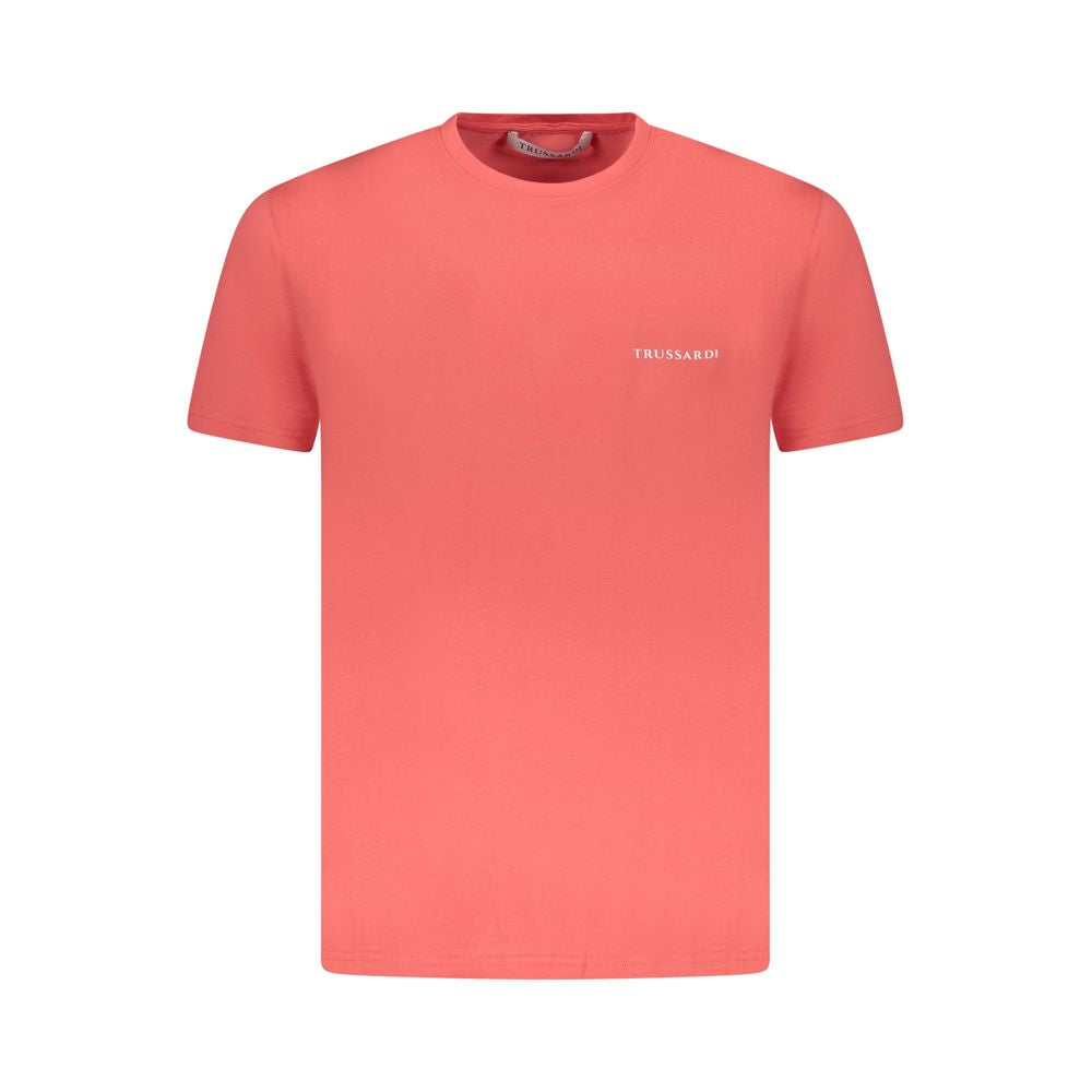 Pink Cotton Men T-Shirt