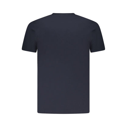 Blue Cotton Men T-Shirt