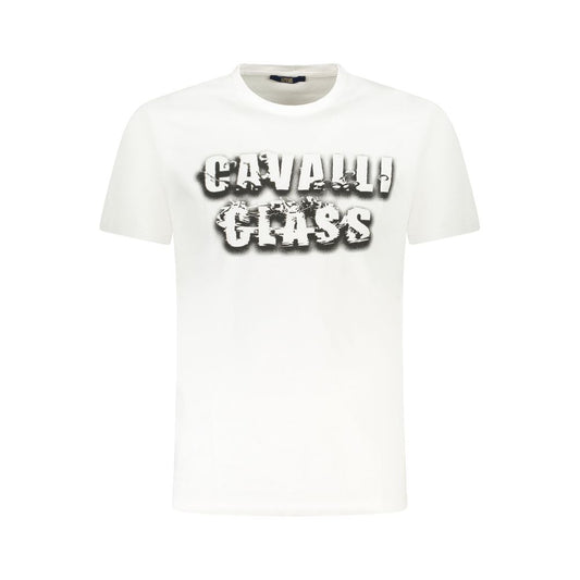 White Cotton Men T-Shirt
