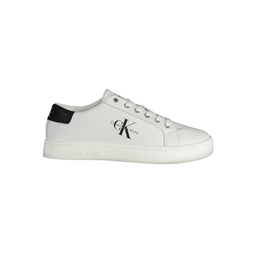 White Recycled Polyester Men Sneaker