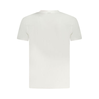 White Cotton Men T-Shirt