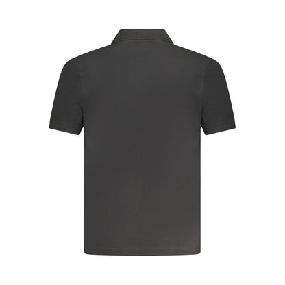 Black Cotton Polo Shirt