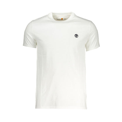 White Cotton Men T-Shirt