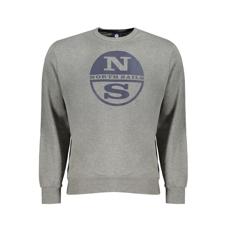Gray Cotton Men Sweater