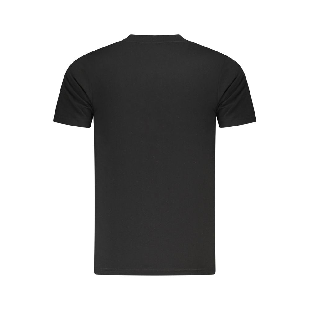 Black Cotton Men T-Shirt