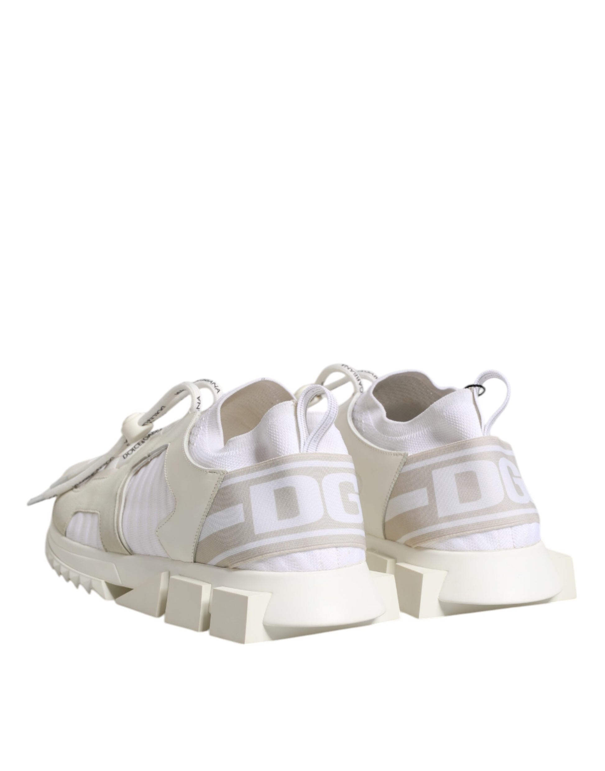 White Mesh Sorrento Trekking Sneakers Shoes