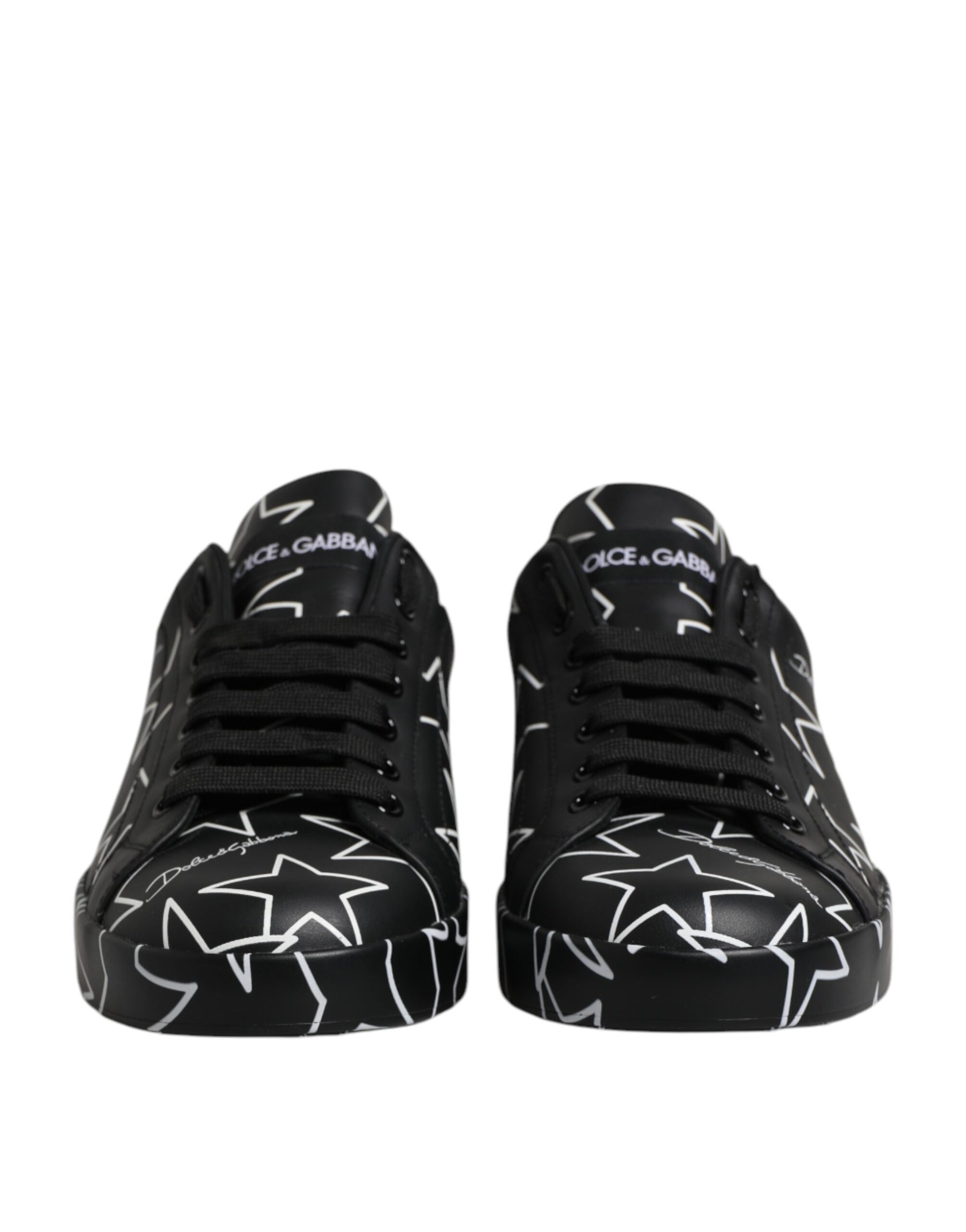 Black White Stars Low Top Men Sneakers Shoes