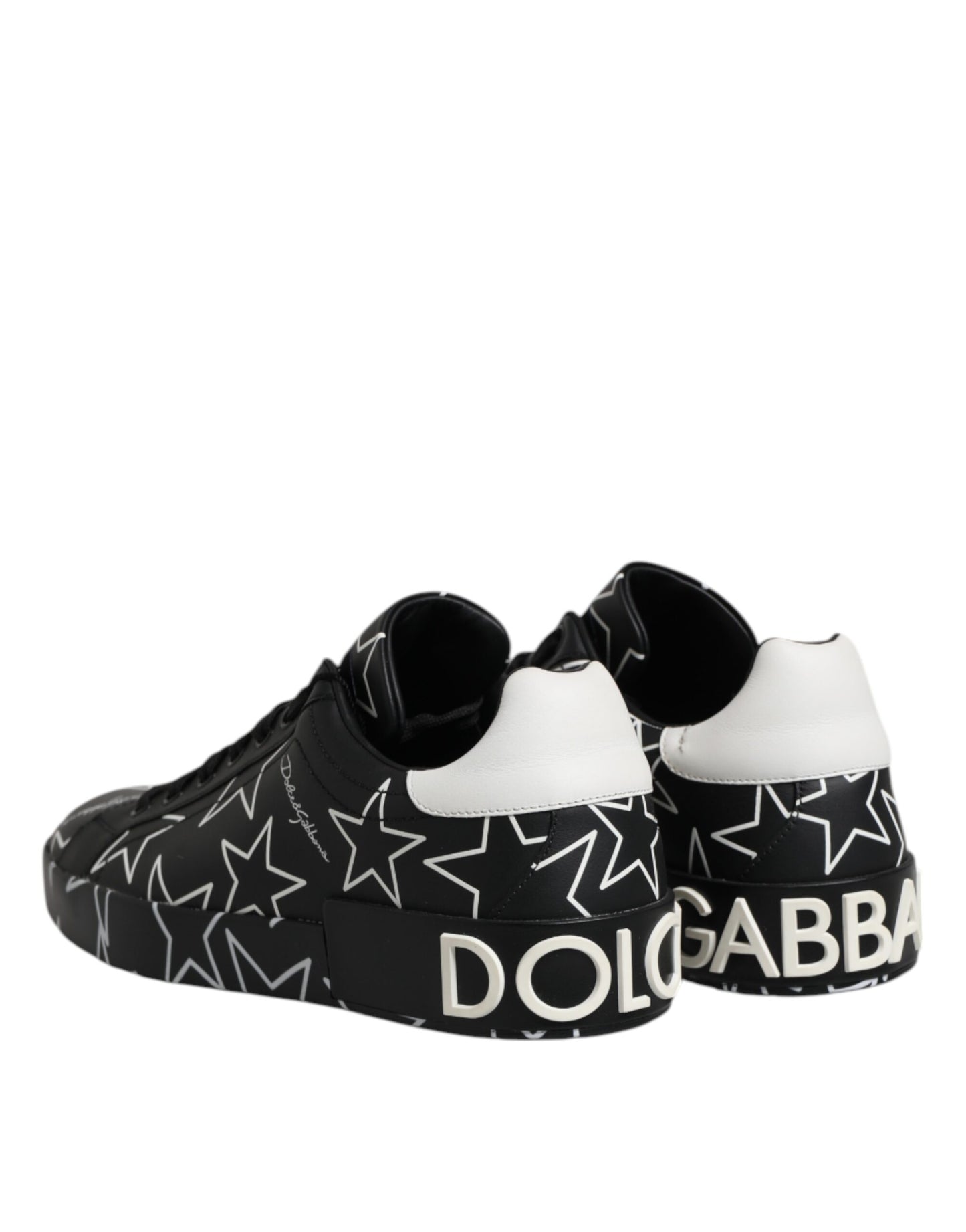 Black White Stars Low Top Men Sneakers Shoes