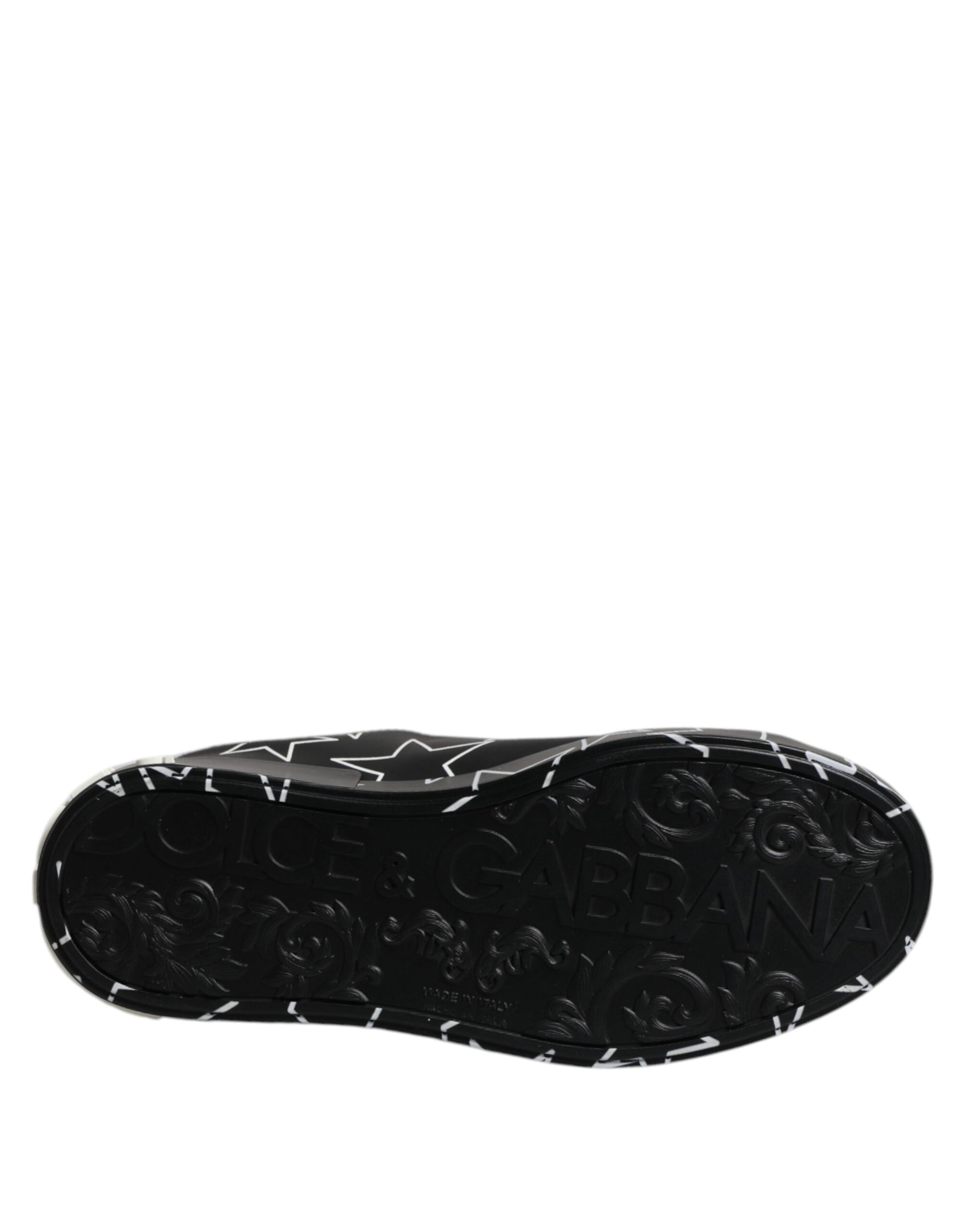 Black White Stars Low Top Men Sneakers Shoes