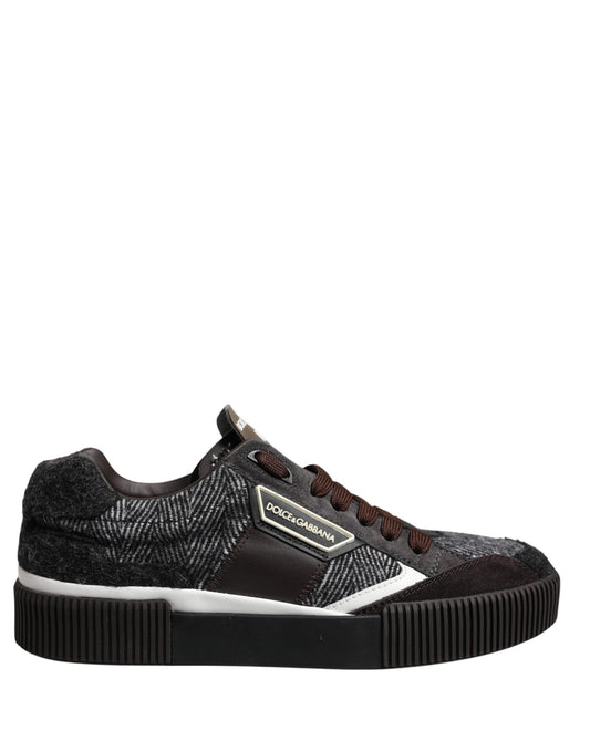 Multicolor Leather Low Top Sneakers Shoes