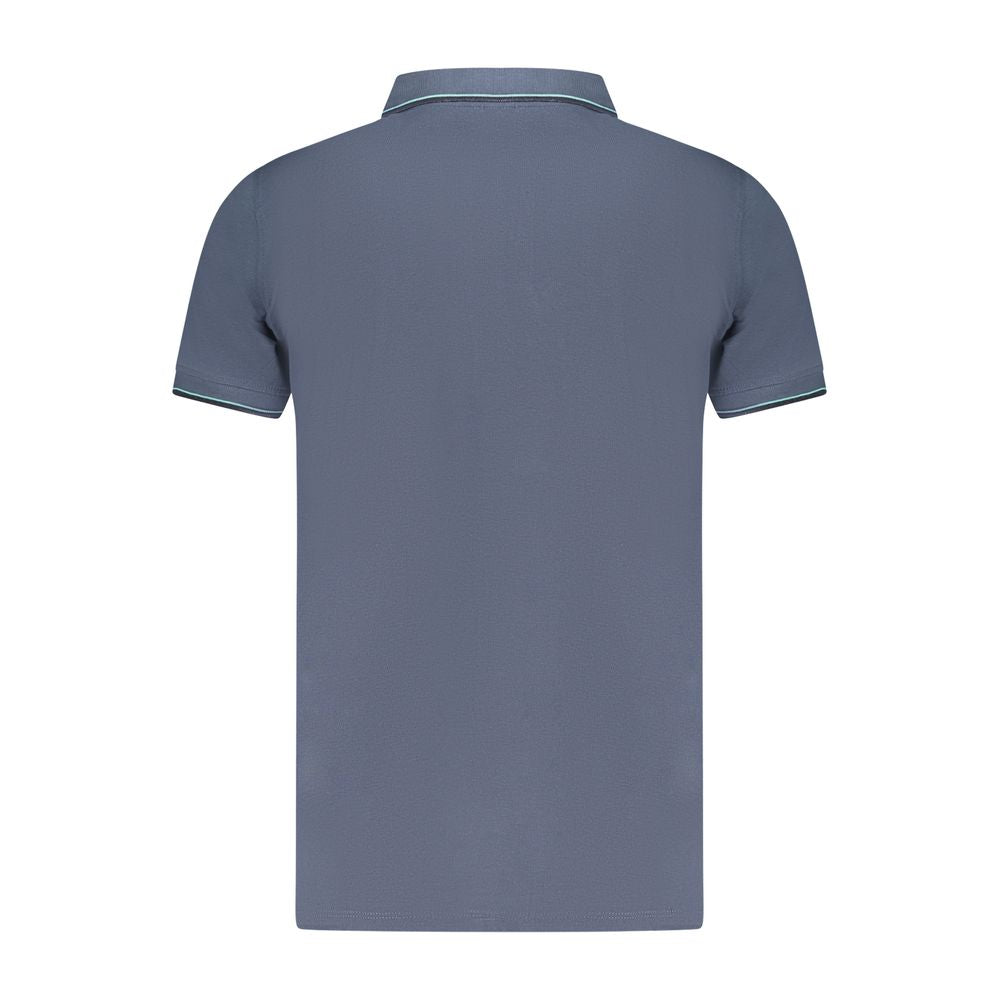 Blue Cotton Polo Shirt