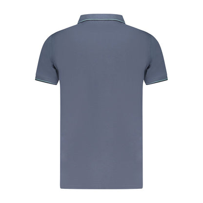 Blue Cotton Polo Shirt