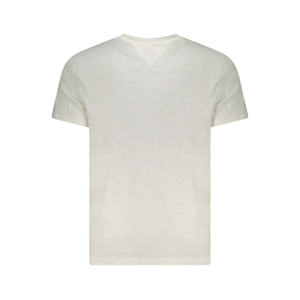 White Cotton Men T-Shirt