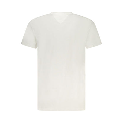 White Cotton Men T-Shirt