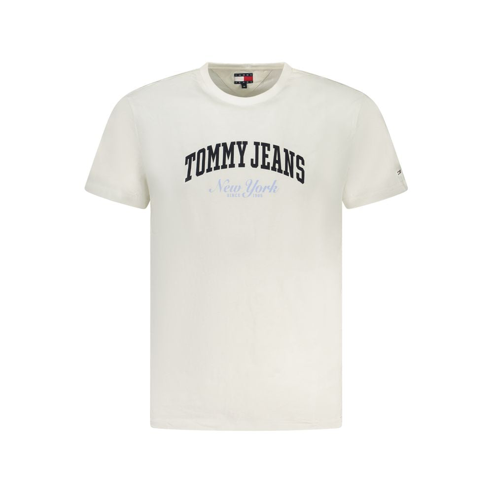 White Cotton Men T-Shirt