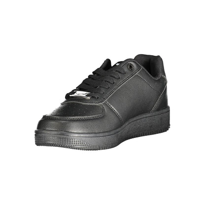 Black Polyester Women Sneaker