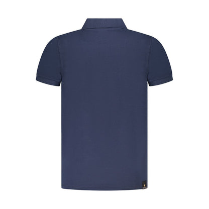 Blue Cotton Polo Shirt