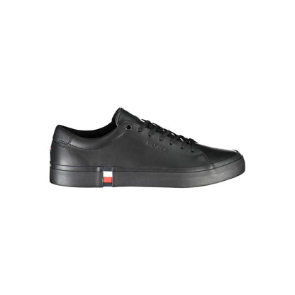 Black Polyester Sneaker