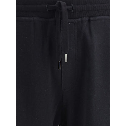 Black Cotton Joggers (Workout Pants)