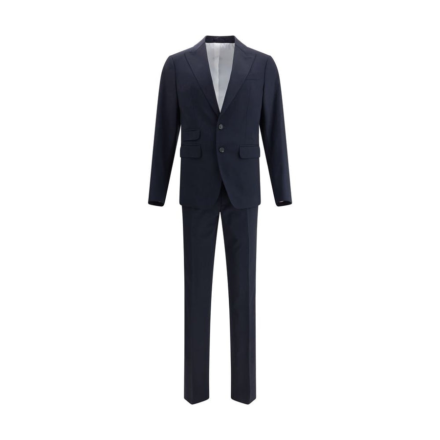 Black Fleece Wool Two-Piece Suit