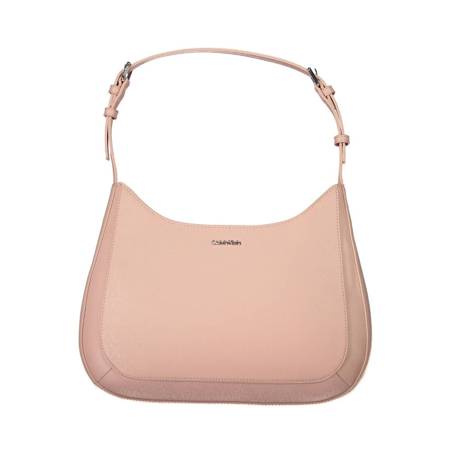 Pink Polyester Handbag
