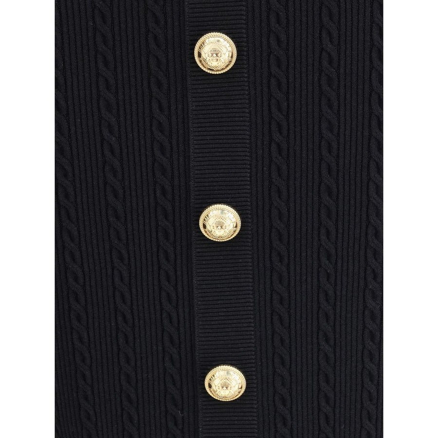 Gold Viscose Midi Skirt