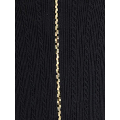 Gold Viscose Midi Skirt