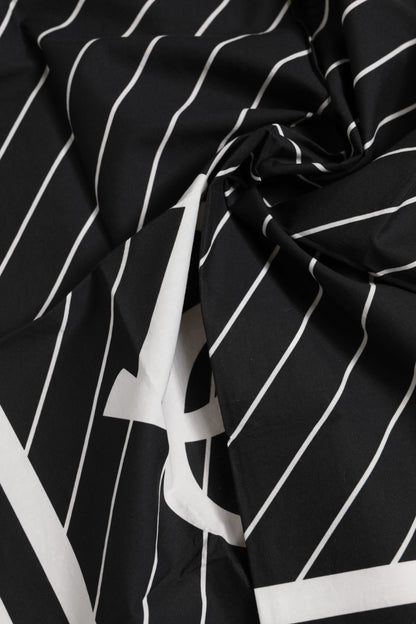 Black White DG Logo Square Men Foulard Scarf