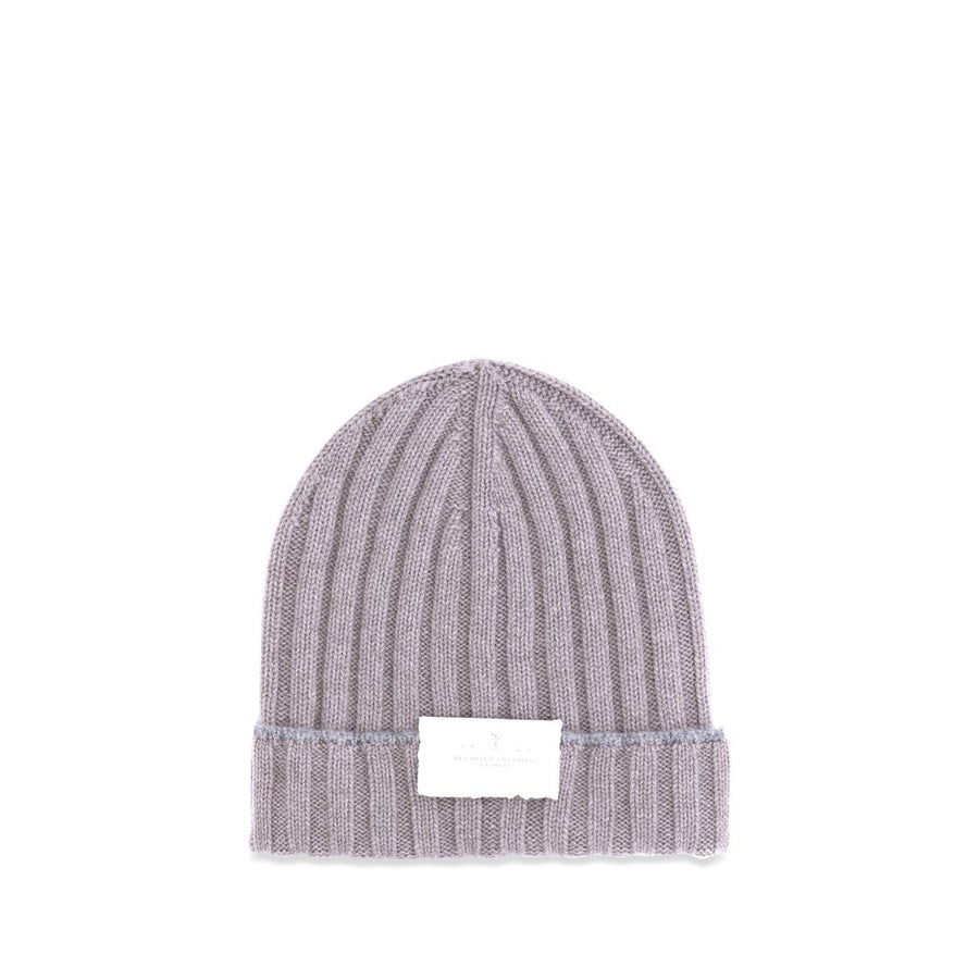 Beige Cashmere Beanie