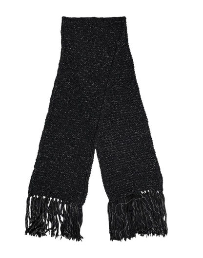 Black Cashmere Neck Warmer Wrap Shawl Scarf